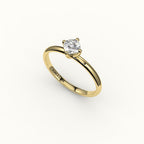 Compass Set Cushion Cut Solitaire Ring Setting
