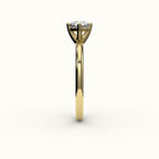 Compass Set Cushion Cut Solitaire Ring Setting