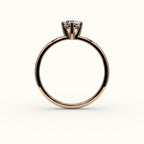 Compass Set Octagon Cut Solitaire Ring Setting
