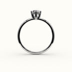 Compass Set Octagon Cut Solitaire Ring Setting