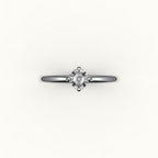 Compass Set Octagon Cut Solitaire Ring Setting