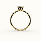 Compass Set Octagon Cut Solitaire Ring Setting