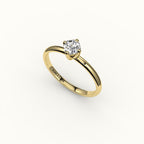 Compass Set Octagon Cut Solitaire Ring Setting
