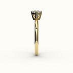 Compass Set Octagon Cut Solitaire Ring Setting
