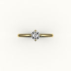 Compass Set Octagon Cut Solitaire Ring Setting