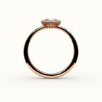 Compass Set Princess Cut Bezel Ring Setting