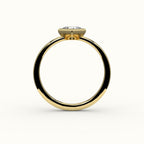 Compass Set Princess Cut Bezel Ring Setting