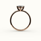 Compass Set Princess Cut Solitaire Ring Setting