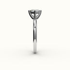 Compass Set Princess Cut Solitaire Ring Setting