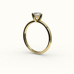 Compass Set Princess Cut Solitaire Ring Setting