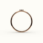 Compass Princess Cut V Diamond Curved Band