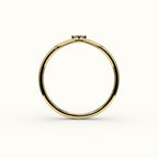 Compass Princess Cut V Diamond Curved Band