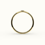 Marquise Cut V Diamond Curved Band