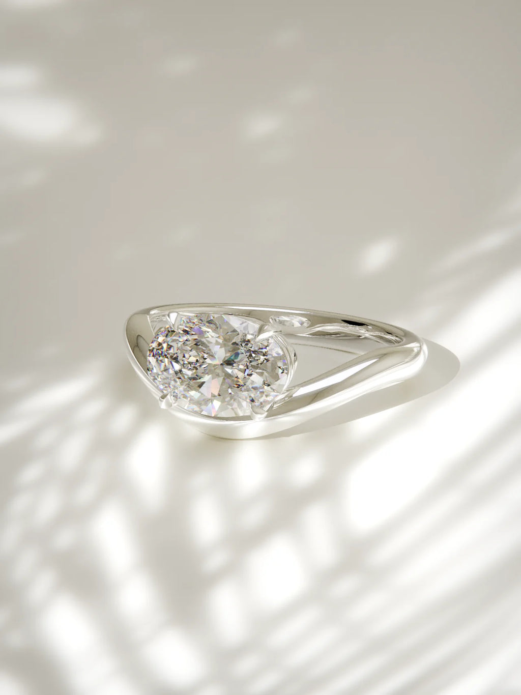 The Arco | East West Oval Solitaire (Copy)