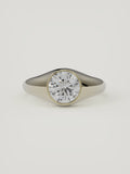 The Cala | Round Bezel Solitaire — 14K Yellow Gold — Front View