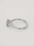 The Duo | Round Solitaire — 14K White Gold — Side Profile