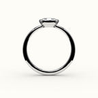 East-West Elongated Cushion Bezel Ring Setting