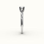 East-West Elongated Cushion Solitaire Ring Setting