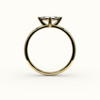 East-West Marquise Cut Solitaire Ring Setting