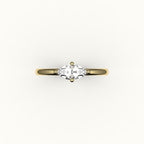 East-West Marquise Cut Solitaire Ring Setting