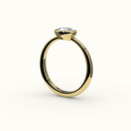 East-West Oval Bezel Ring Setting