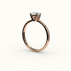 East-West Oval Solitaire Ring Setting