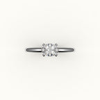 East-West Oval Solitaire Ring Setting