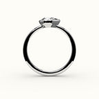 East-West Pear Cut Bezel Ring Setting