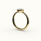 East-West Pear Cut Bezel Ring Setting