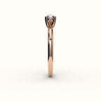 East-West Pear Cut Solitaire Ring Setting