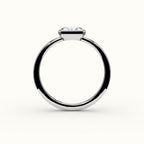 East-West Radiant Cut Bezel Ring Setting