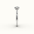 East-West Radiant Cut Bezel Ring Setting