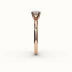 East-West Radiant Cut Solitaire Ring Setting