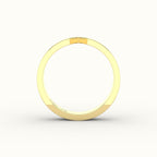 Classic Marquise Cut Carved Wedding Band