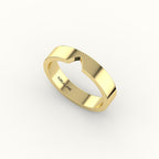 Classic Marquise Cut Carved Wedding Band