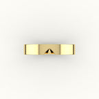 Classic Marquise Cut Carved Wedding Band