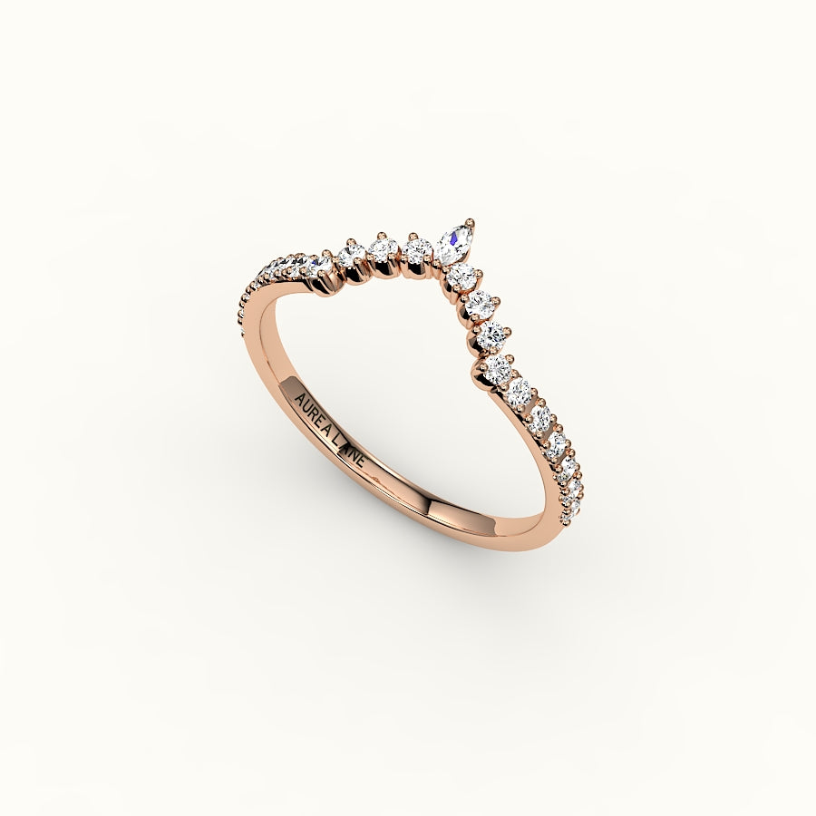 Banda de diamantes con corona de marquesa