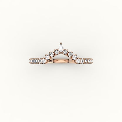 Banda de diamantes con corona de marquesa
