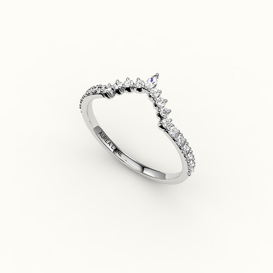 Banda de diamantes con corona de marquesa