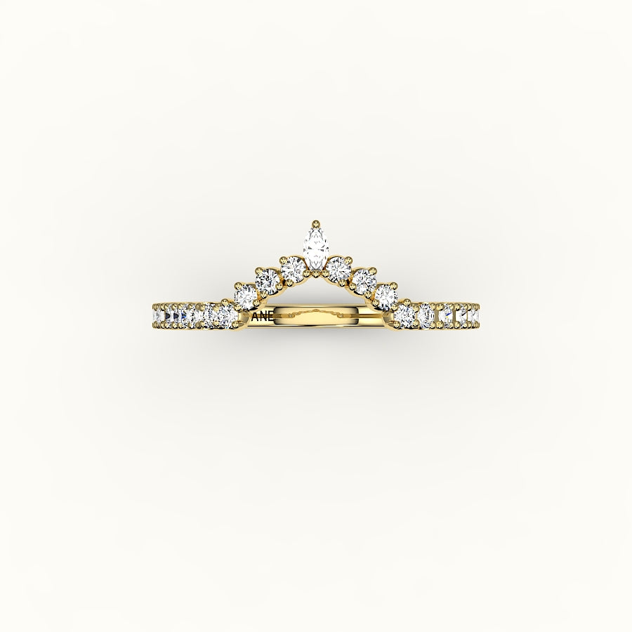 Banda de diamantes con corona de marquesa