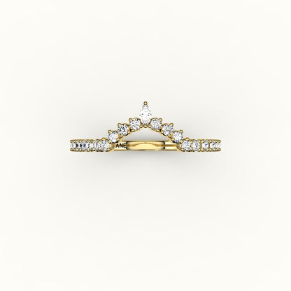 Banda de diamantes con corona de marquesa