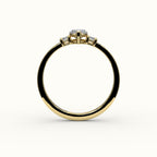 Marquise Cut Three-Stone Setting with Vertical Baguettes