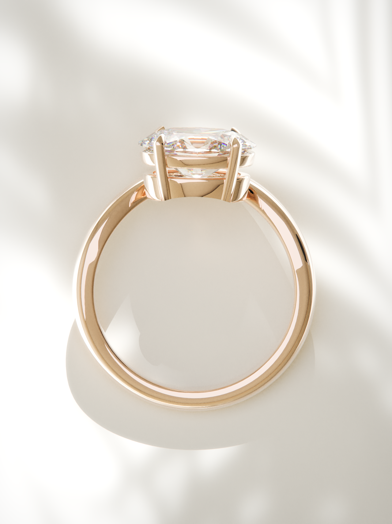 The Arco | East West Oval Solitaire (Copy) (Copy)