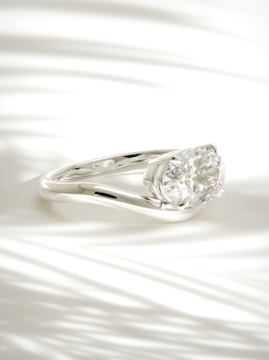 The Arco | East West Oval Solitaire (Copy) (Copy)