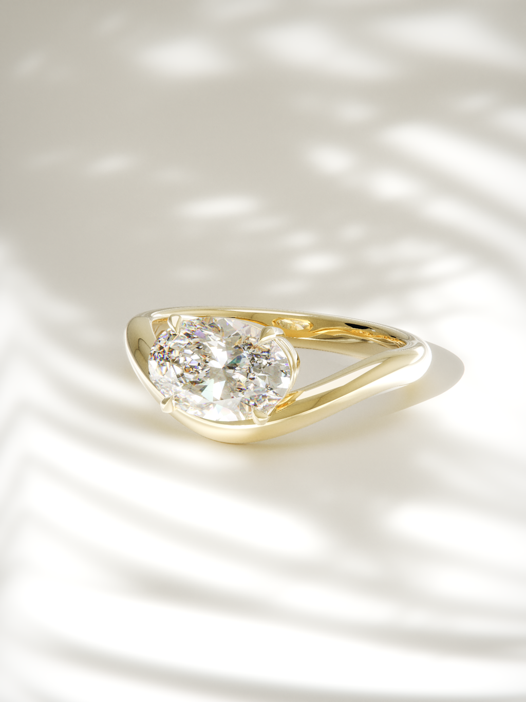 The Arco | East West Oval Solitaire (Copy) (Copy)