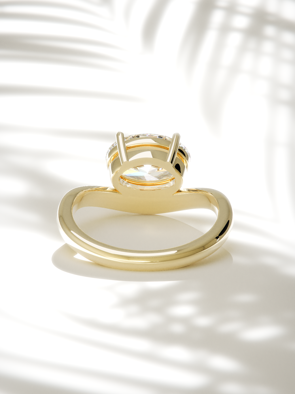 The Arco | East West Oval Solitaire (Copy) (Copy)
