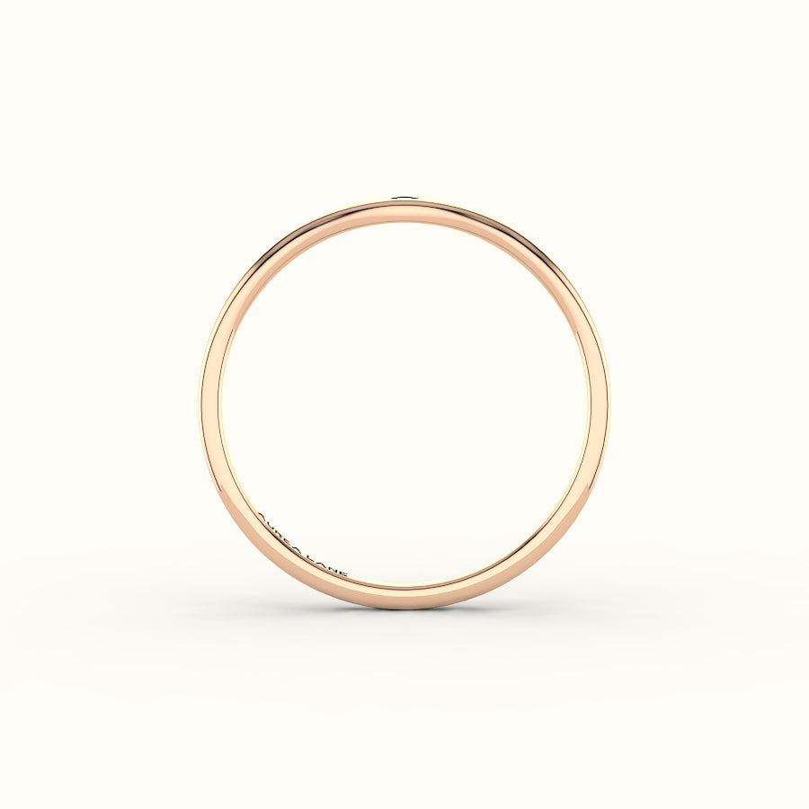 Anillo de sello con inicial moderna