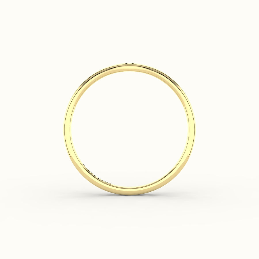 Anillo de sello con inicial moderna