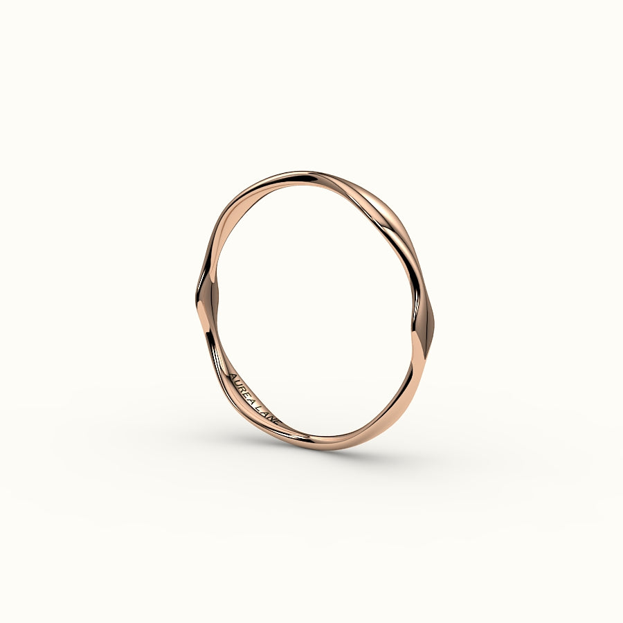 Anillo orgánico ondulado irregular