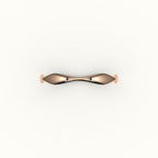 Anillo orgánico ondulado irregular